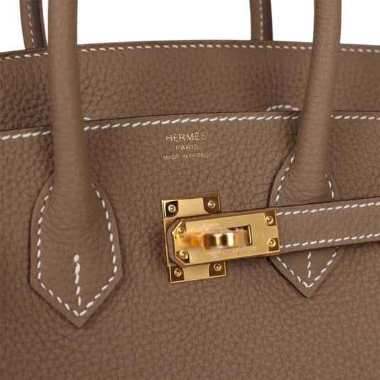 Hermès Birkin 25 Etoupe Togo- Gold Hardware