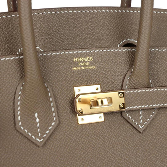 Hermès Birkin Sellier 25 Etoupe Epsom- Gold Hardware