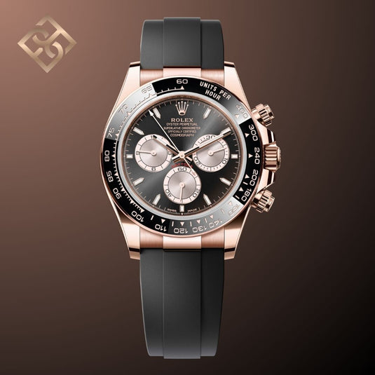 Cosmograph Daytona 126515LN Everose Gold Bright Black & Sundust Dial With Diamonds