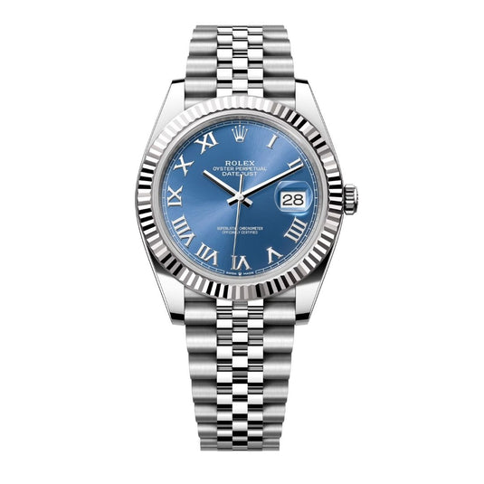 Datejust- Azzurro Blue Roman Dial (Jubilee Bracelet)