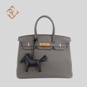 Hermès So Black Milo and Swift Leather Rodeo Charm PM, 2021