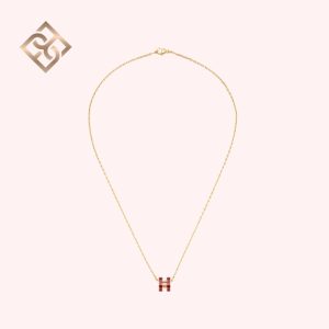 Hermes Mini Pop H Pendant Rouge Rubis