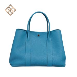 Hermès Garden Party 36 Veau Négonda Turquoise