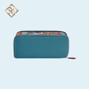 Silk In Classique long wallet Bleu Jean