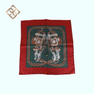 Brides de Gala Love Bordeaux Silk Scarf 90