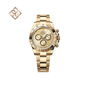 Cosmograph Daytona - Oyster, 40 mm, yellow gold, black counter rings - 126508