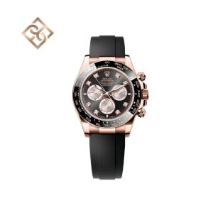 Cosmograph Daytona - Oyster, 40 mm, Everose gold, Bright black set with diamonds - 126515LN