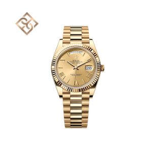 Day-Date 40 Oyster, 40 mm, yellow gold, Champagne - 228238