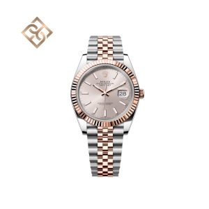 Datejust 41 Oyster, 41 mm, Oystersteel and Everose gold, Sundust, Jubilee - 126331