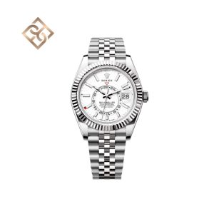 Sky-Dweller Oyster, 42 mm, Oystersteel and white gold, Intense white, Jubilee- 336934