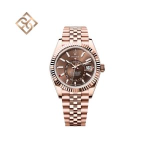 Sky-Dweller Oyster, 42 mm, Everose gold, Chocolate, Jubilee - 336935