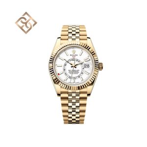 Sky-Dweller Oyster, 42 mm, yellow gold, Bright black, Jubilee - 336938