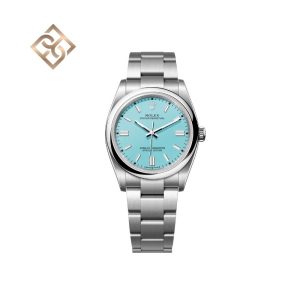 Oyster Perpetual , 36 mm Oystersteel and Turquoise blue 126000
