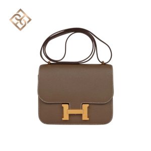 Hermès Constance 18 Etoupe Epsom Gold Hardware