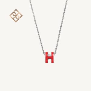 Hermes Mini Pop H Pendant Rouge vif