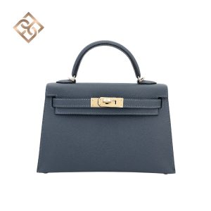 Hermès Mini Kelly II Gris misty Epsom Permabrass hardware