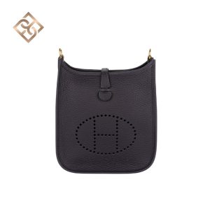 Hermès Evelyne Mini Caban Clemence Gold Hardware