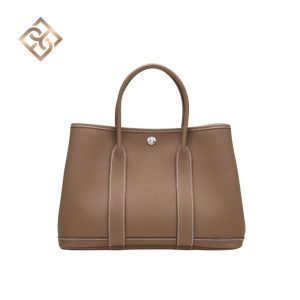 Hermès Garden Party 30 Étoupe Negonda Leather Palladium Hardware