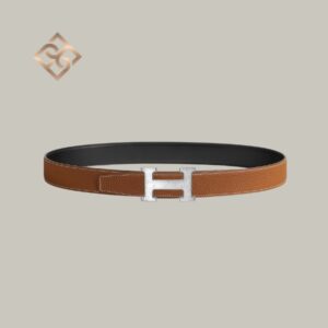 Hermès H Martelee belt buckle & Reversible leather strap 32 mm