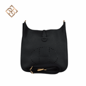Hermès Evelyne III PM Black Clemence Gold Hardware