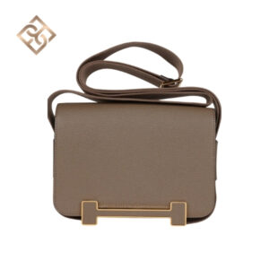 Hermès Geta Etoupe Chevre Gold Hardware