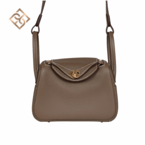 Hermès Lindy Mini Etoupe Clemence Gold Hardware