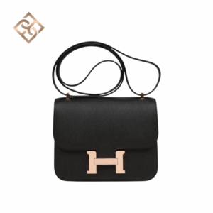 Hermès Constance 18 Black Epsom Rose Gold Hardware