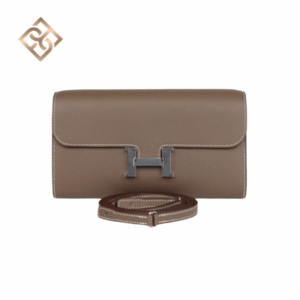 Hermès Constance Wallet To Go Etoupe Evercolor Palladium Hardware