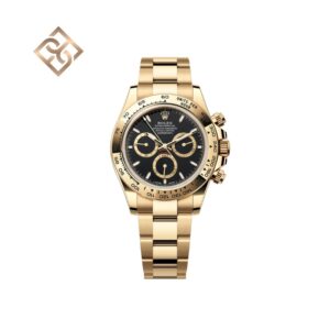 Cosmograph Daytona  Black, golden counter rings 126508