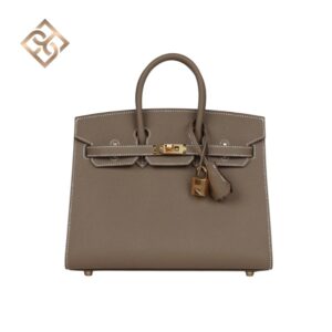 Hermès Birkin 25 Sellier Etoupe Epsom Gold Hardware