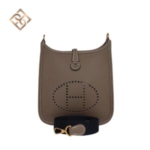 Hermès Evelyne TPM Etoupe Clemence Gold Hardware
