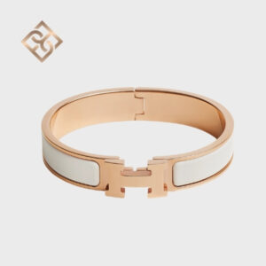 Hermès Clic H bracelet- Blanc - GM