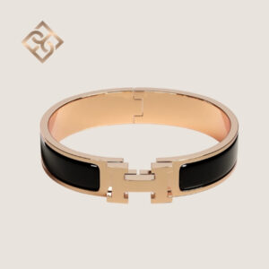 Hermès Clic H bracelet- Noir - PM