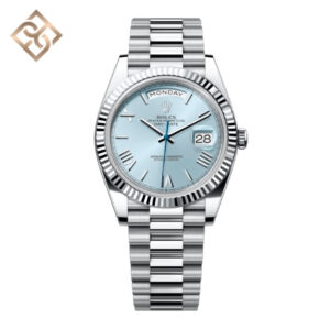 Day-Date 40, Oyster 40 mm, platinum, Ice blue - 228236