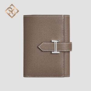 Hermès Tri-Fold Compact Bearn Wallet Etoupe