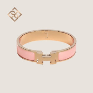 Hermès Clic H bracelet Rose Candeur RGH - PM