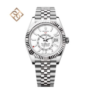 Sky-Dweller Oyster, 42 mm, Oystersteel and white gold, Intense white, Jubilee- 336934