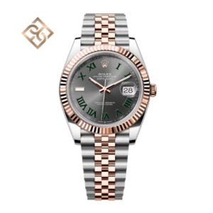 Datejust 41 Oyster, 41 mm, Oystersteel and Everose gold, Slate, Jubilee - 126331