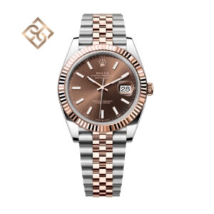 Datejust 41 Oyster, 41 mm, Oystersteel and Everose gold, Chocolate, Jubilee - 126331