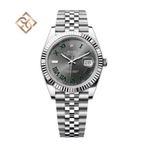 Datejust 41 Oyster, 41 mm, Oystersteel and white gold, Slate, Jubilee - 126334