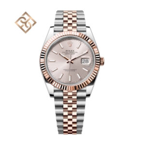 Datejust 41 Oyster, 41 mm, Oystersteel and Everose gold, Sundust, Jubilee - 126331
