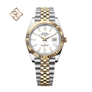 Datejust 41 Oyster, 41 mm, Oystersteel and yellow gold, White, Jubilee - 126333