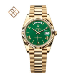 Day-Date 40 Oyster, 40 mm, Yellow gold, Green - 228238