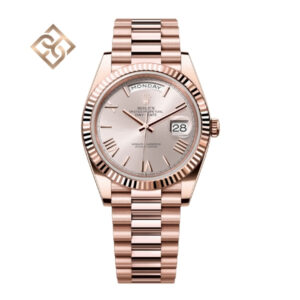 Day-Date 40 Oyster, 40 mm, Everose gold, Sundust - 228235