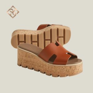 Hermès Eze Sandal 38 - Heritage Calfskin Naturel
