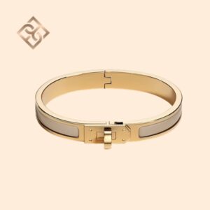 Hermès Mini Clic Kelly Bracelet- Marron Glacé YGHW - PM