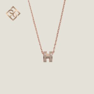 Hermès Mini Pop H Pendant - Marron glacé - RGHW
