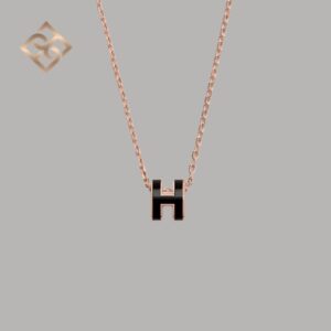 Hermès Mini Pop H Pendant - Noir - RGHW