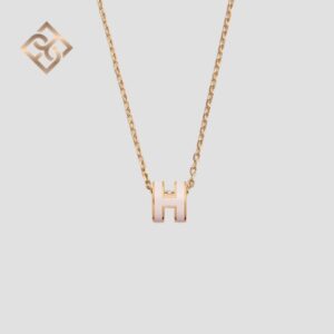 Hermès Mini Pop H Pendant - Rose dragée - YGHW