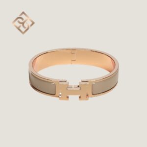 Hermès Clic H bracelet Marron Glacé RGH - PM